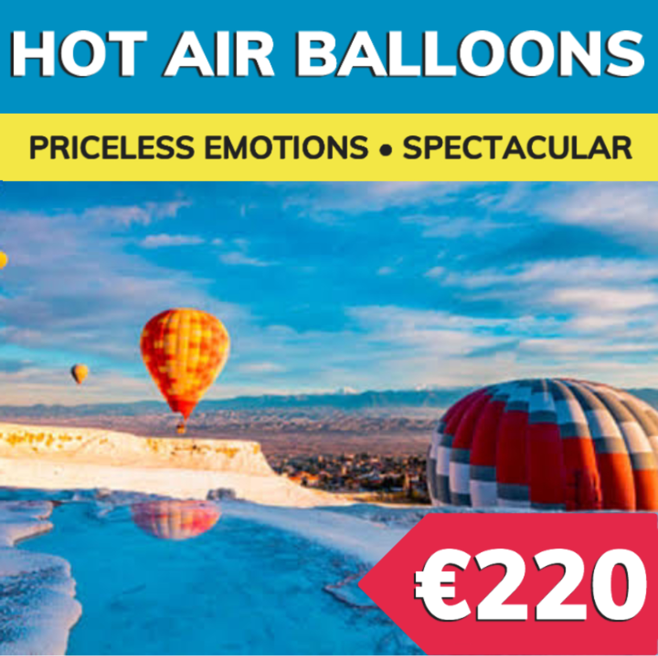 Hot Air Balloons Tour in Pamukkale
